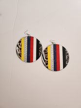 Load image into Gallery viewer, Faux Leather Wood Earrings
