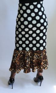 Custom Mixed Print Skirt