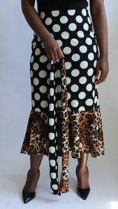 Custom Mixed Print Skirt