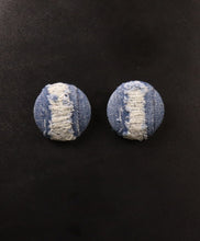 Load image into Gallery viewer, Custom Denim Distressed Earrings
